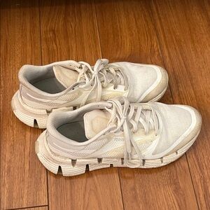 Reebok Cream and White Running Shoes